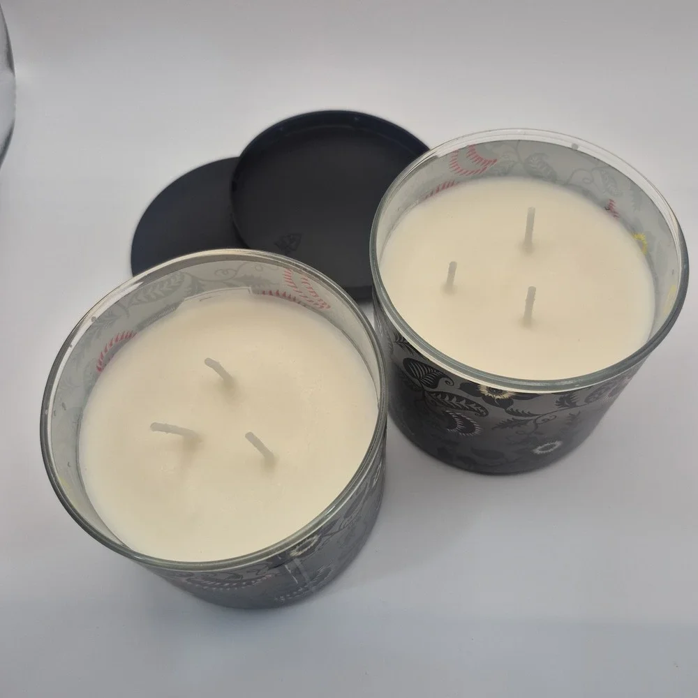 2 -3-Wick Cranberry Mandarin Scented Candle–13 Oz Jars